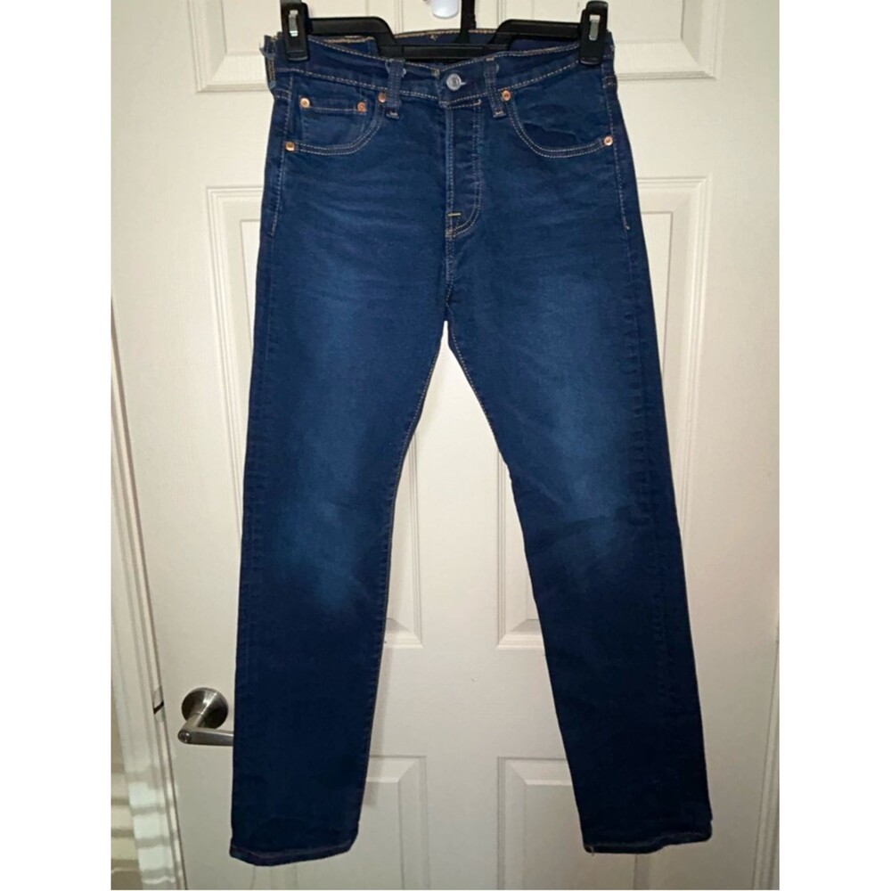 Levi’s 501 Button Fly Straight Leg Women's Jeans W29 L32 Dark Wash
